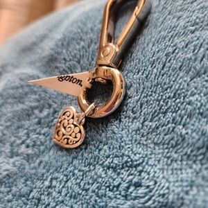 NEW Brighton Silver Heart Keychain